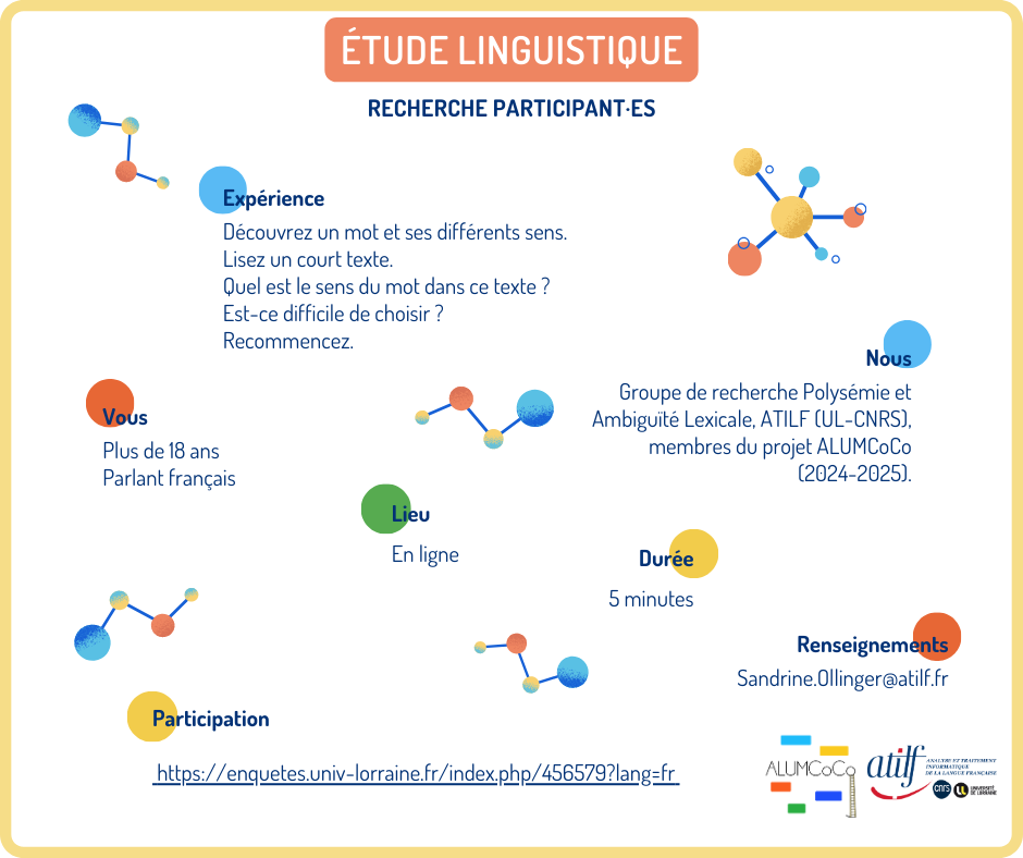 enquête disponible à l'adresse : https://enquetes.univ-lorraine.fr/index.php/456579?lang=fr